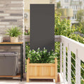 Garten Sichtschutz-Leinwand Schwarz 50 x 140 cm