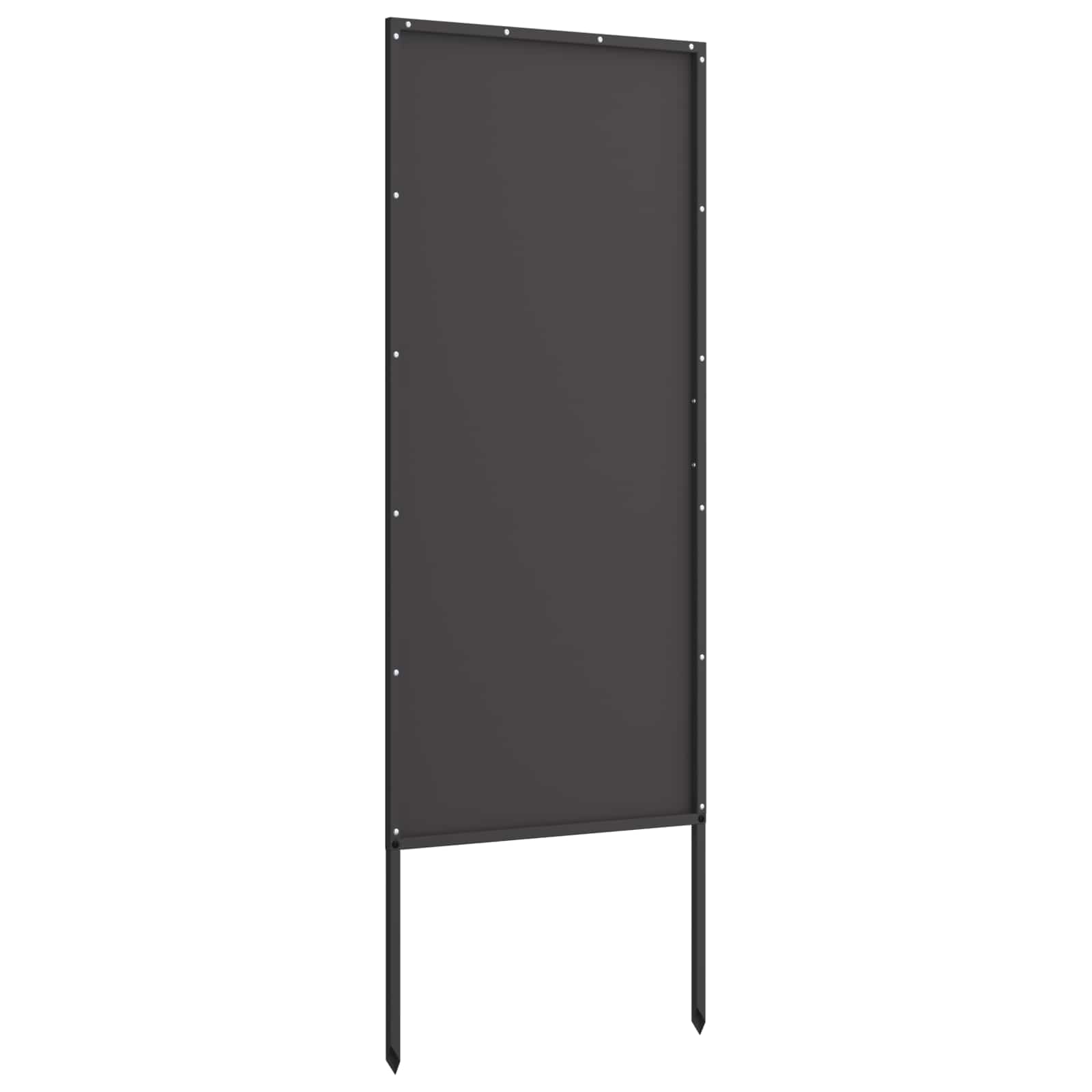 Garten Sichtschutz-Leinwand Schwarz 50 x 140 cm
