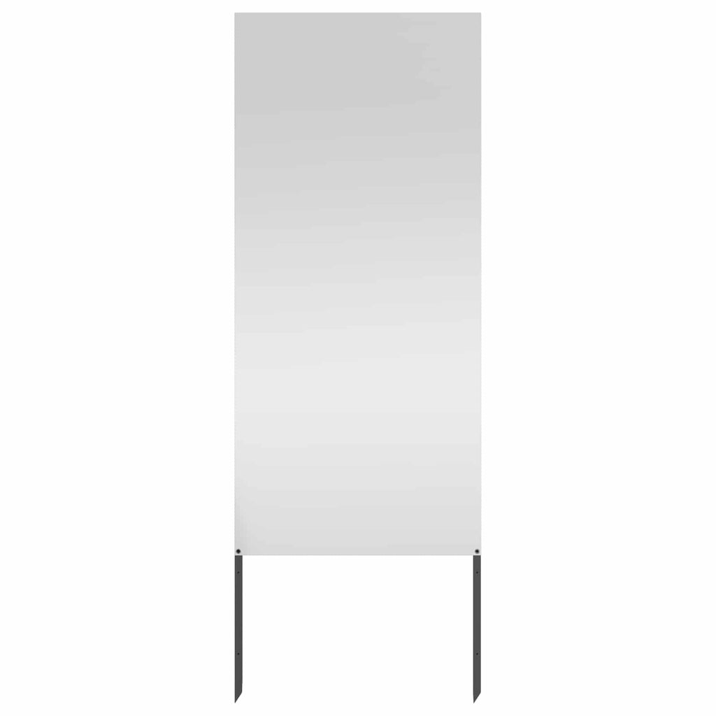 Garten Sichtschutz-Leinwand Silber 50 x 140 cm Verzinkter Stahl