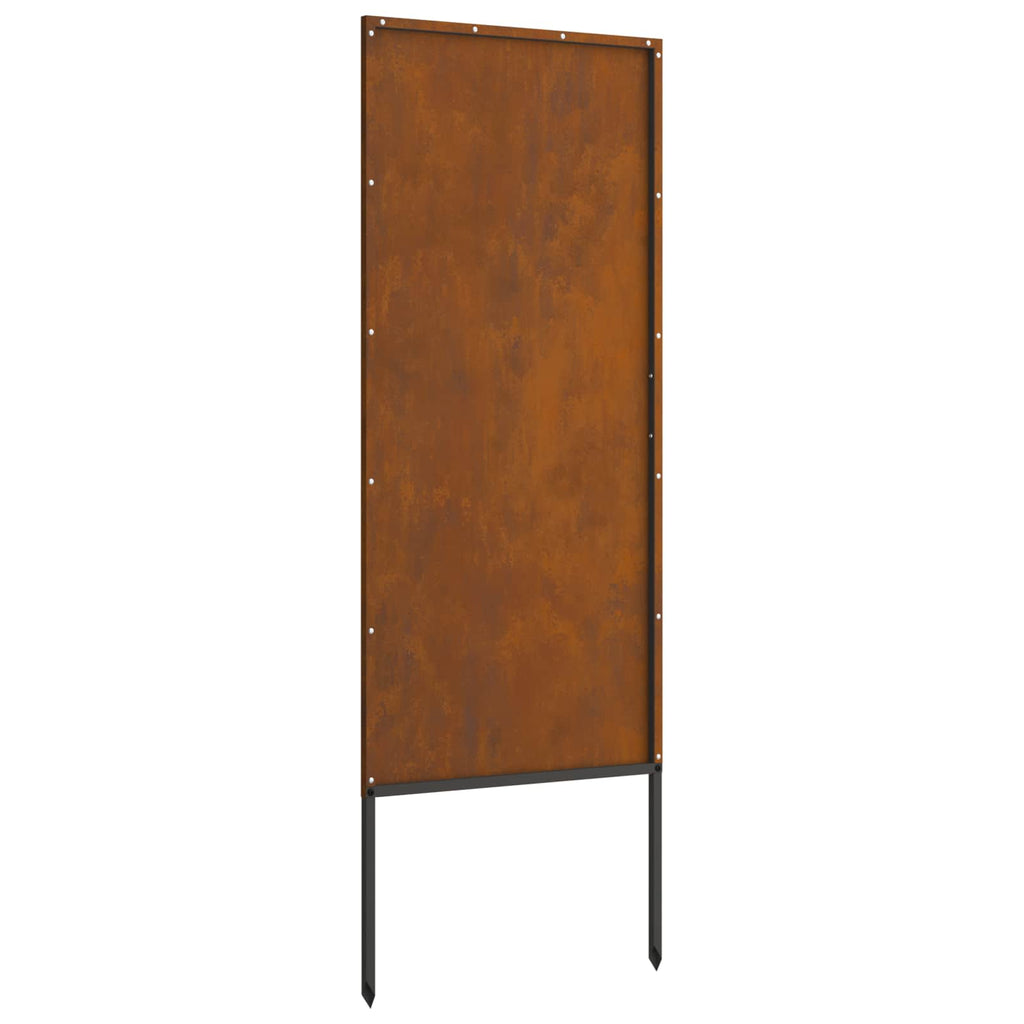 Garten Sichtschutz-Leinwand Rostig 50 x 140 cm Wetterfeststahl