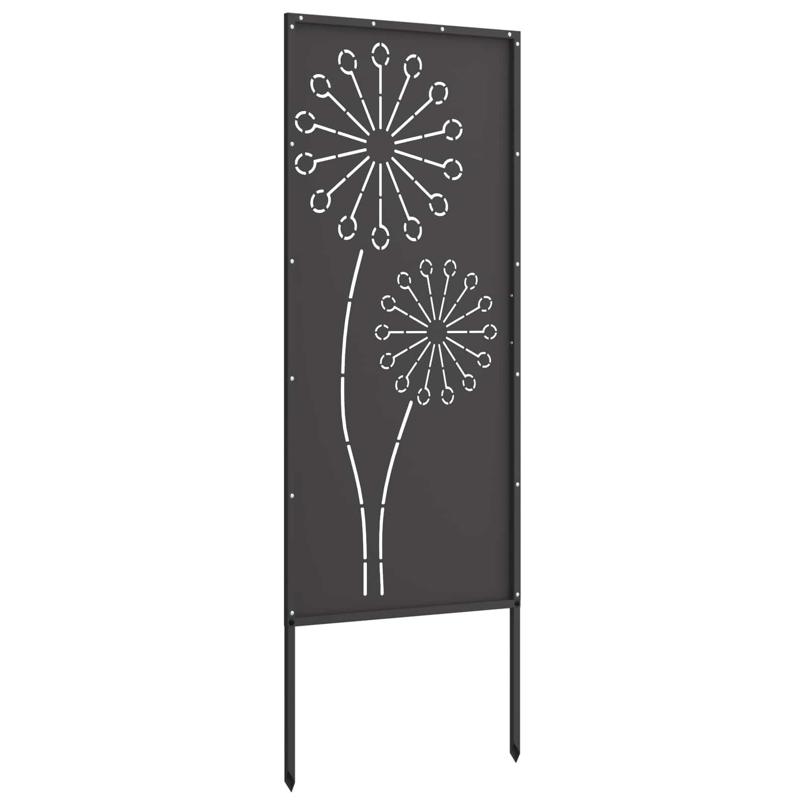 Garten Sichtschutz-Leinwand Schwarz 50 x 140 cm