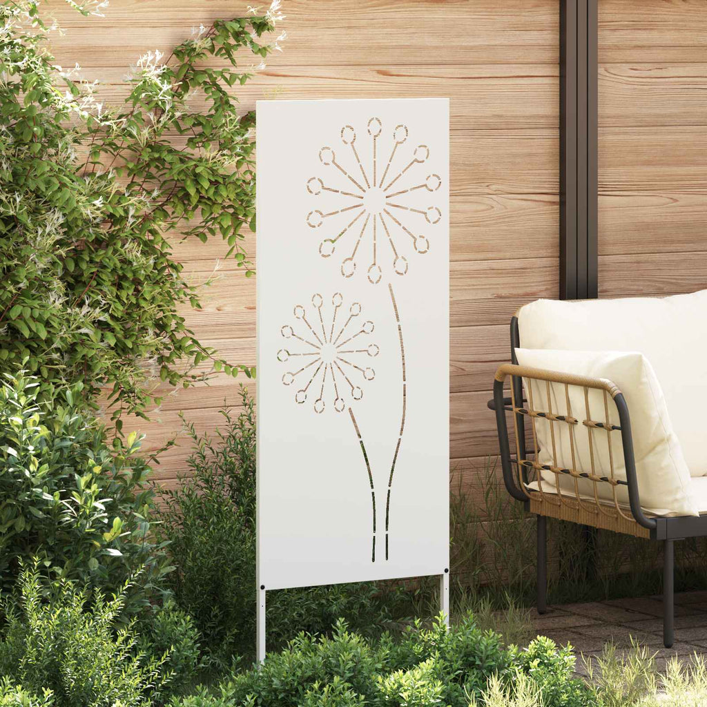 Garten Sichtschutz-Leinwand Weiß 50 x 140 cm