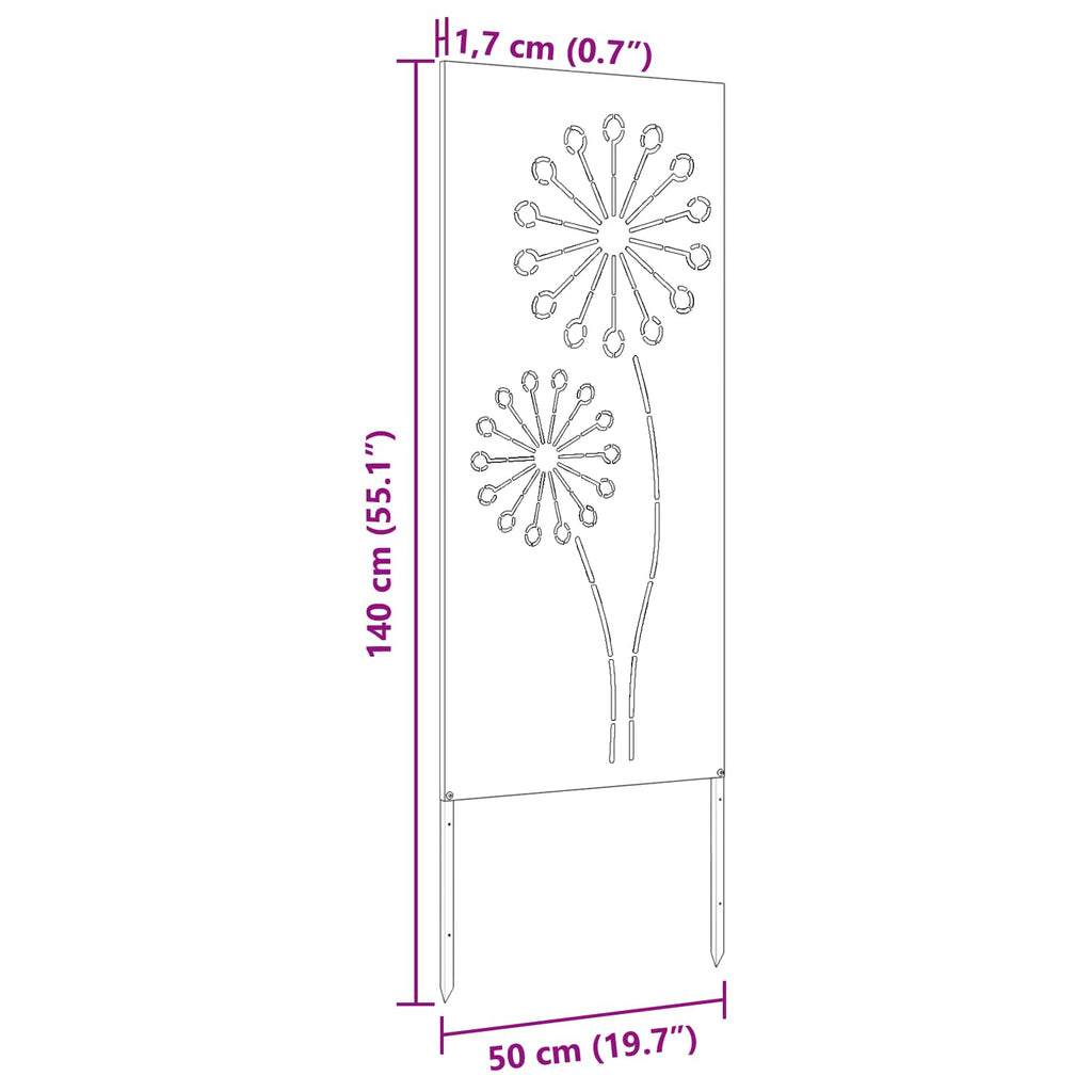 Garten Sichtschutz-Leinwand Olivgrün 50 x 140 cm
