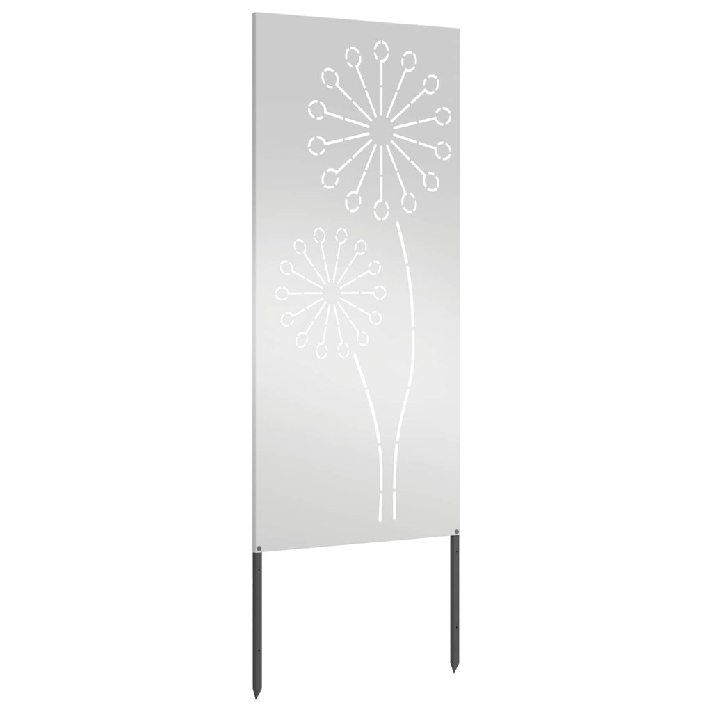 Garten Sichtschutz-Leinwand Silber 50 x 140 cm Verzinkter Stahl