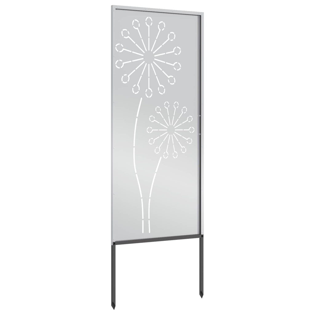 Garten Sichtschutz-Leinwand Silber 50 x 140 cm Verzinkter Stahl
