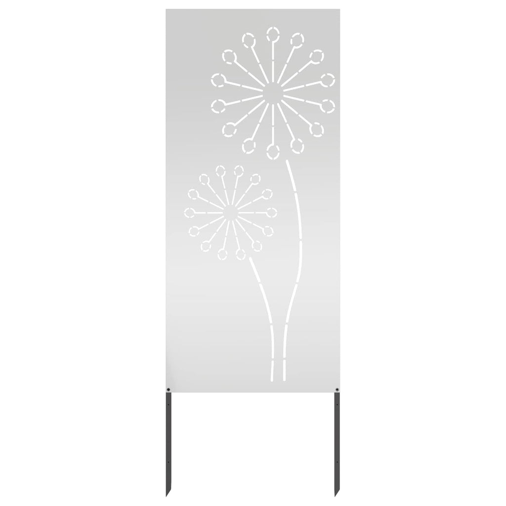 Garten Sichtschutz-Leinwand Silber 50 x 140 cm Verzinkter Stahl
