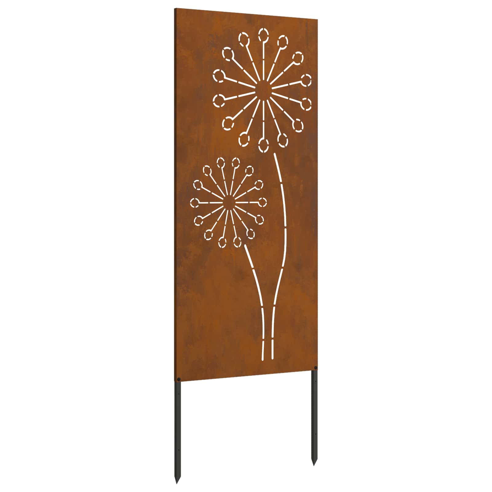 Garten Sichtschutz-Leinwand Rostig 50 x 140 cm Wetterfeststahl