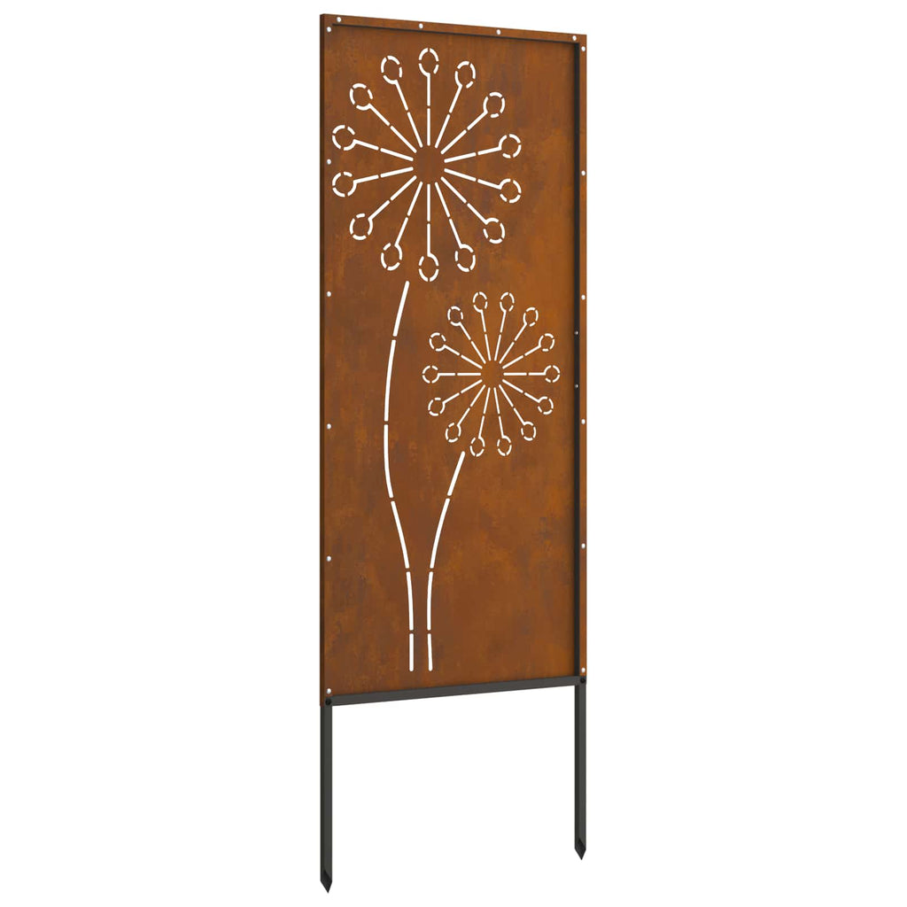 Garten Sichtschutz-Leinwand Rostig 50 x 140 cm Wetterfeststahl