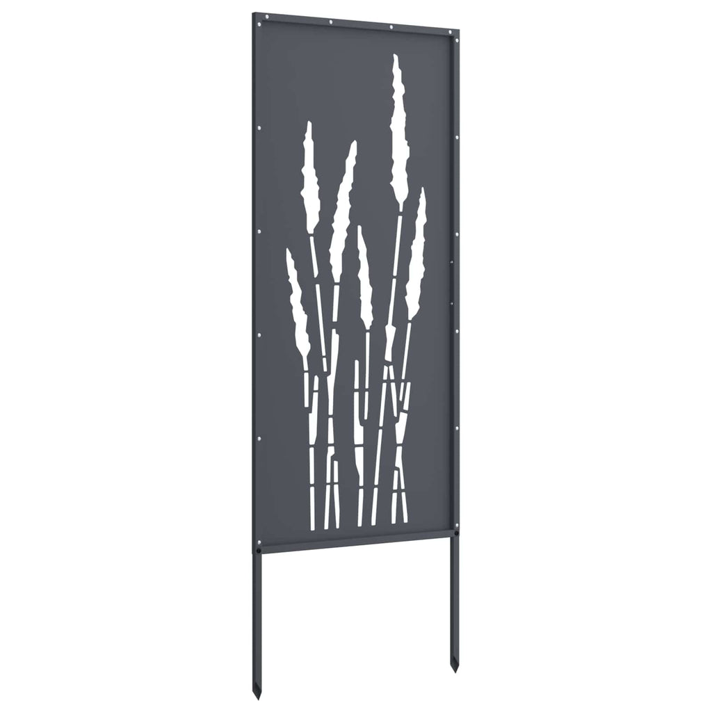 Garten Sichtschutz-Leinwand Floral Anthrazit 50 x 140 cm
