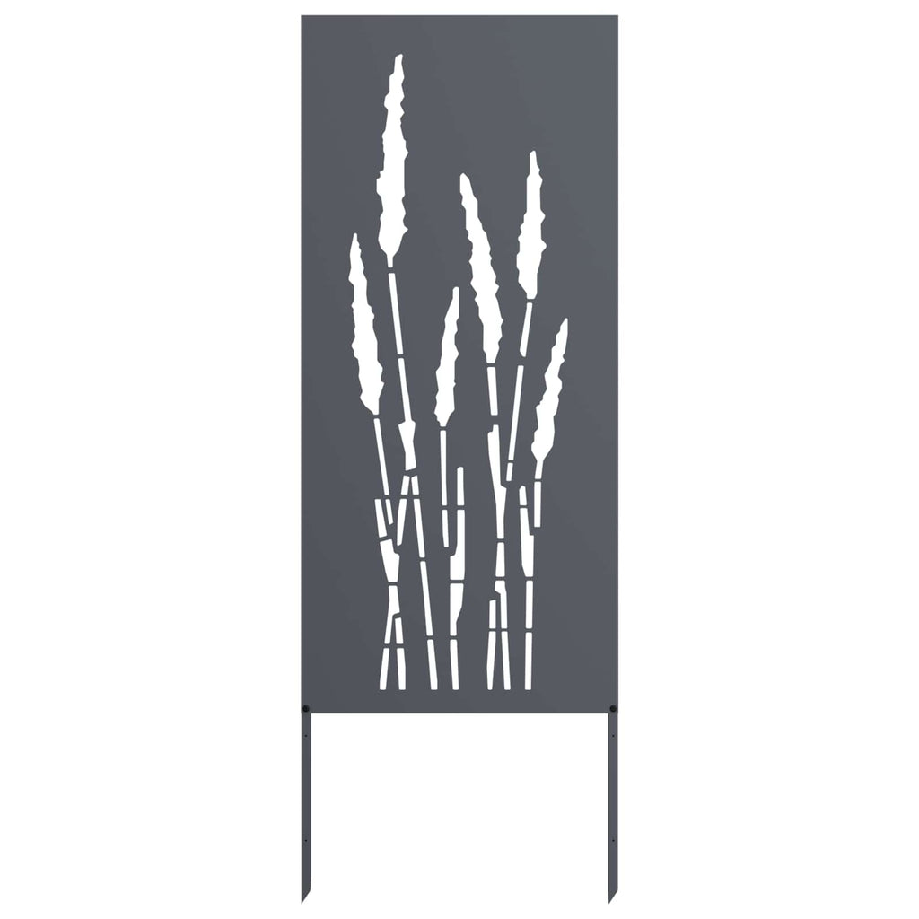 Garten Sichtschutz-Leinwand Floral Anthrazit 50 x 140 cm