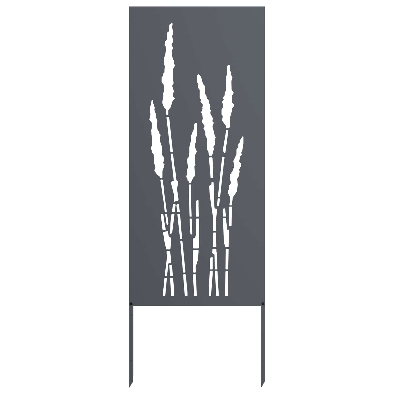 Garten Sichtschutz-Leinwand Floral Anthrazit 50 x 140 cm