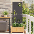 Garten Sichtschutz-Leinwand Schwarz 50 x 140 cm
