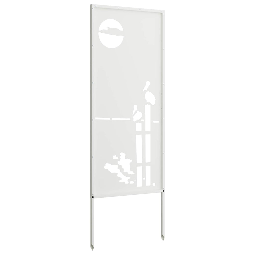 Garten Sichtschutz-Leinwand Weiß 50 x 140 cm
