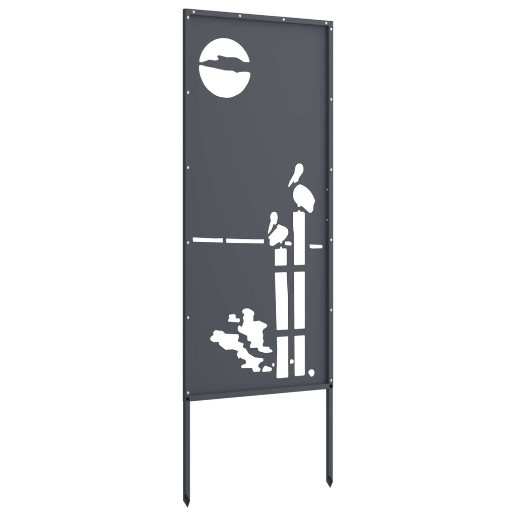 Garten Sichtschutz-Leinwand Anthrazit 50 x 140 cm