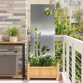 Garten Sichtschutz-Leinwand Silber 50 x 140 cm Verzinkter Stahl
