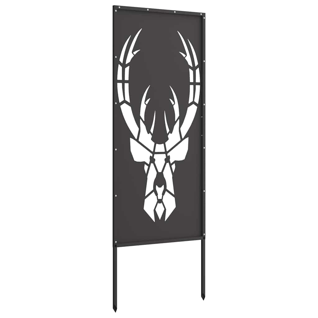 Garten Sichtschutz-Leinwand Tiermuster Schwarz 50 x 140 cm