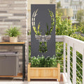 Garten Sichtschutz-Leinwand Tiermuster Anthrazit 50 x 140 cm