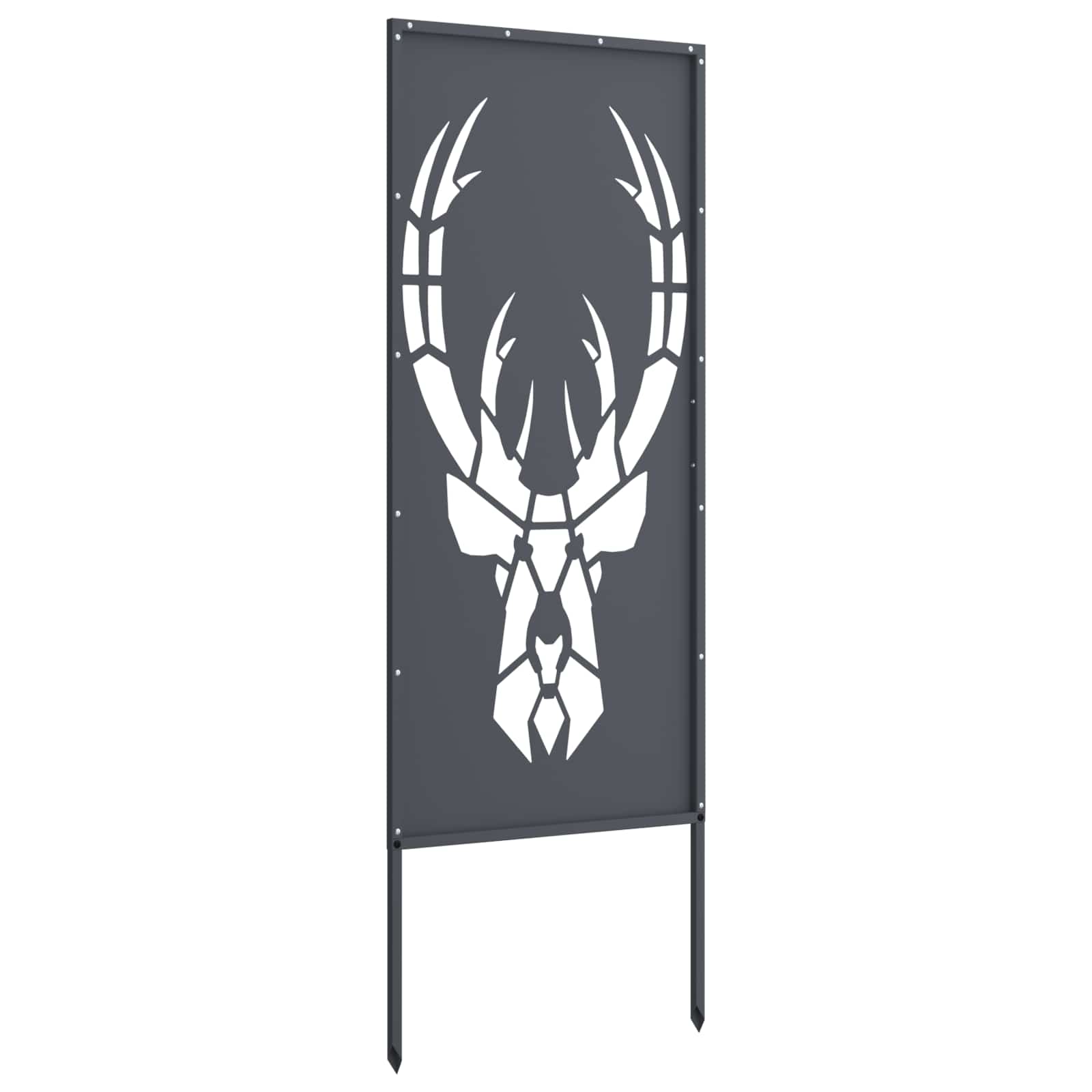 Garten Sichtschutz-Leinwand Tiermuster Anthrazit 50 x 140 cm