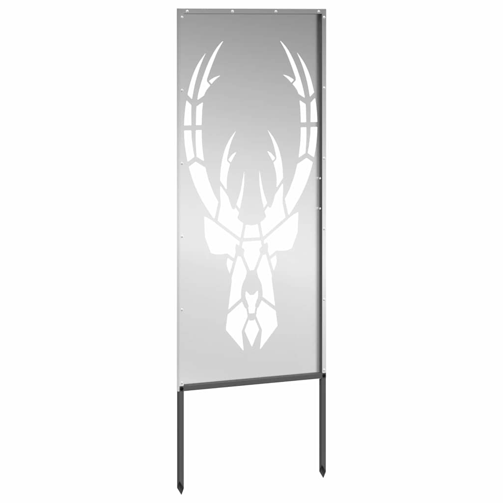 Garten Sichtschutz-Leinwand Silber 50 x 140 cm Verzinkter Stahl