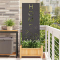 Garten Sichtschutz-Leinwand Schwarz 50 x 140 cm