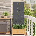Garten Sichtschutz-Leinwand Anthrazit 50 x 140 cm