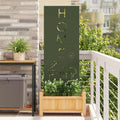 Garten Sichtschutz-Leinwand Olivgrün 50 x 140 cm