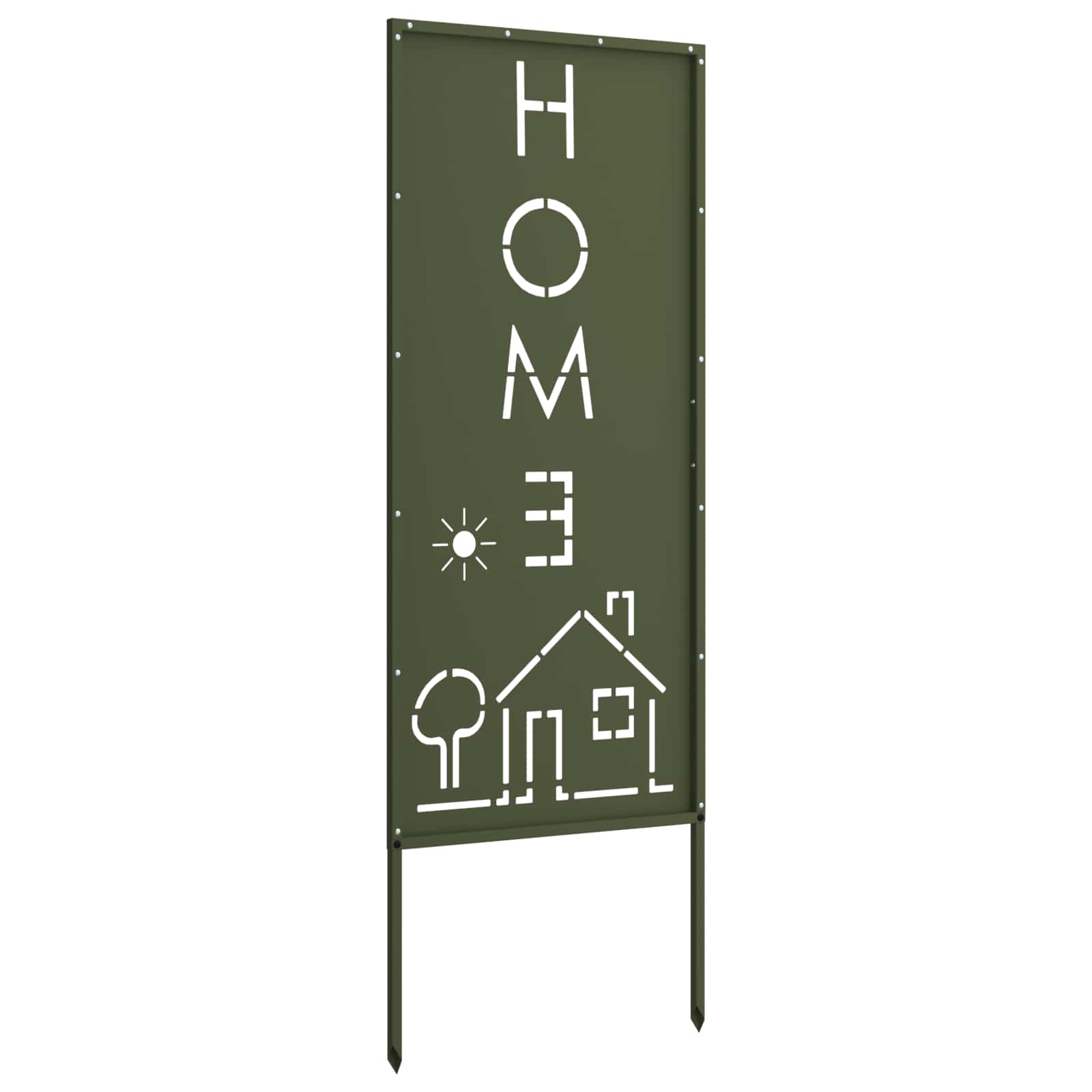 Garten Sichtschutz-Leinwand Olivgrün 50 x 140 cm