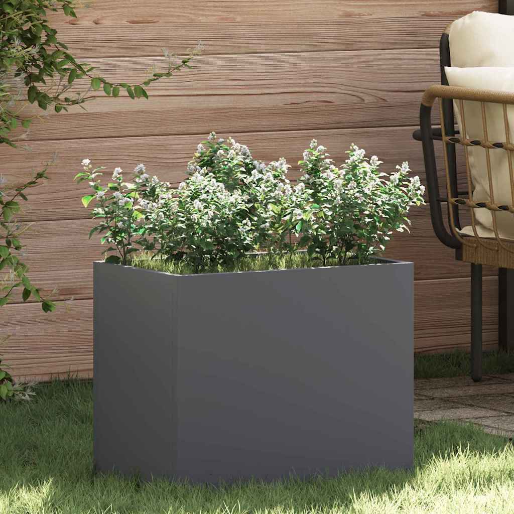 Garten-Pflanzgefäß Anthrazit 50 x 32 x 40 cm