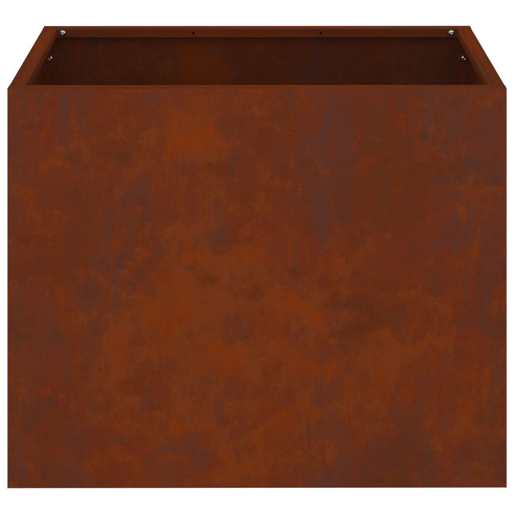 Garten-Pflanzgefäß Wetterfeststahl 50 x 32 x 40 cm