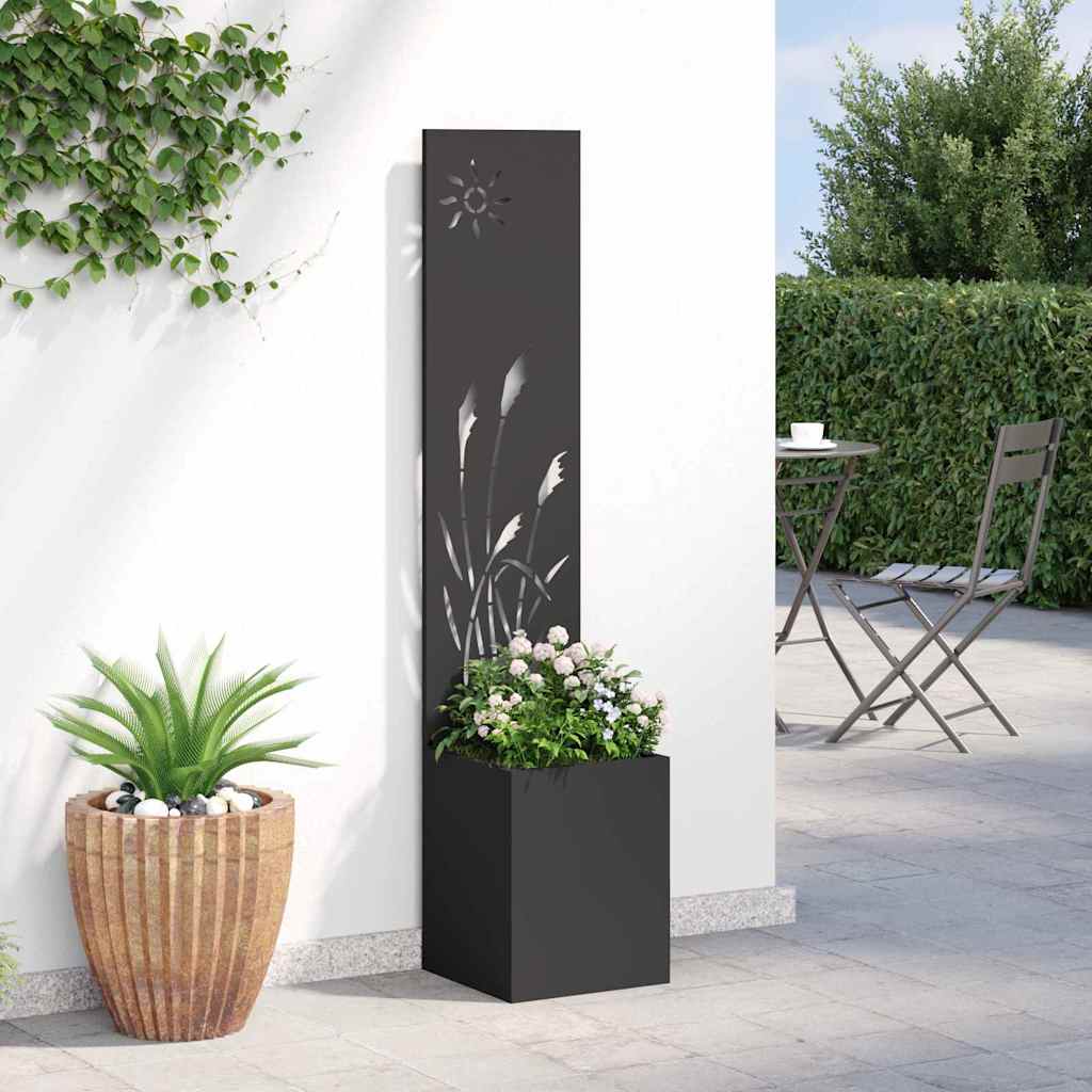 Garten Sichtschutz-Leinwand Schwarz 32 x 150 cm