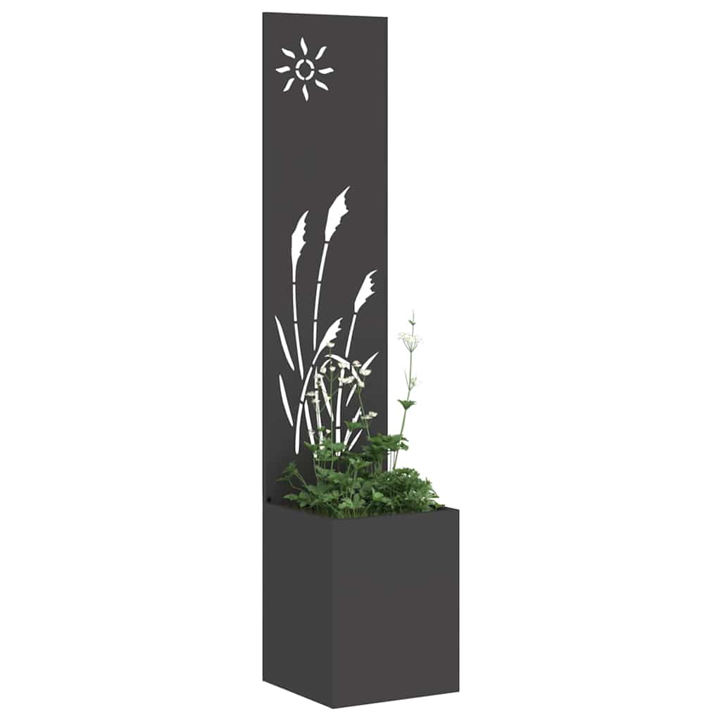 Garten Sichtschutz-Leinwand Schwarz 32 x 150 cm