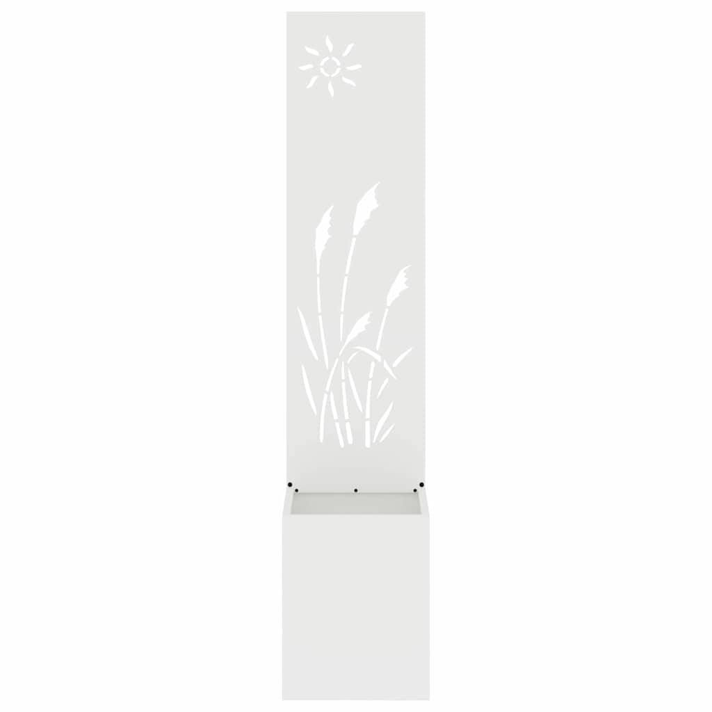 Garten Sichtschutz-Leinwand Weiß 32 x 150 cm