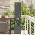Garten Sichtschutz-Leinwand Anthrazit 32 x 150 cm