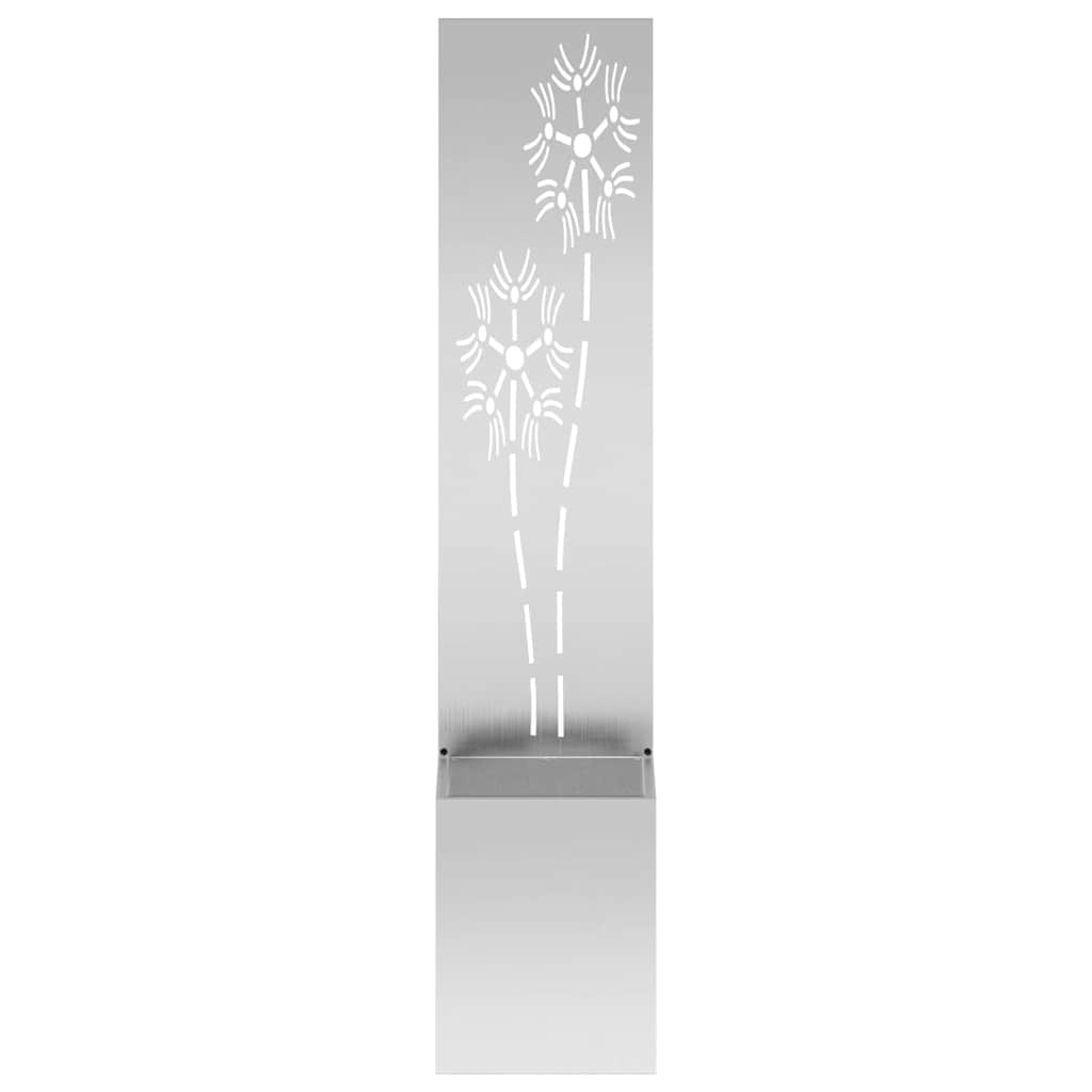 Garten Sichtschutz-Leinwand Silber 32 x 150 cm Verzinkter Stahl