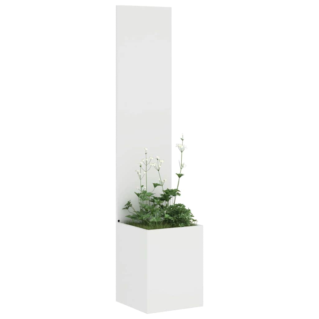 Garten Sichtschutz-Leinwand Weiß 32 x 150 cm