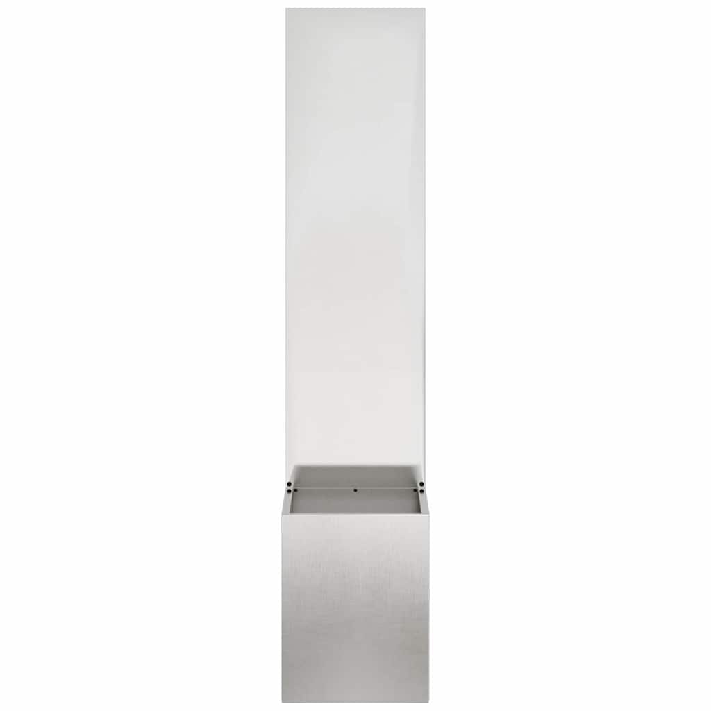 Garten Sichtschutz-Leinwand Silber 32 x 150 cm Edelstahl