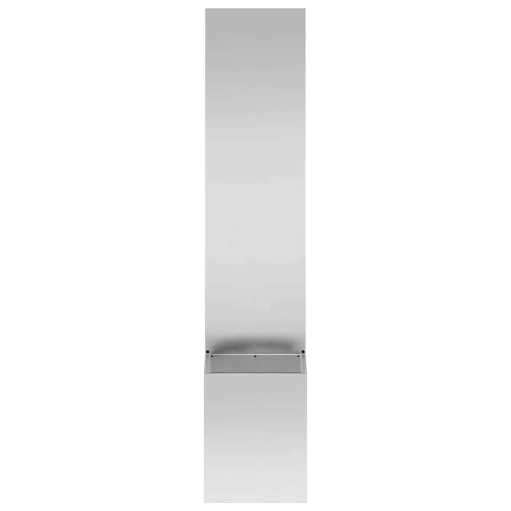 Garten Sichtschutz-Leinwand Silber 32 x 150 cm Verzinkter Stahl