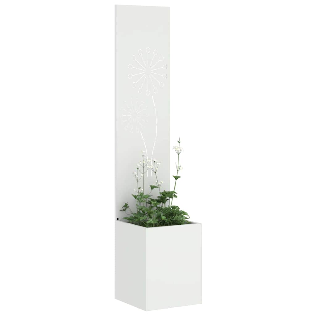 Garten Sichtschutz-Leinwand Weiß 32 x 150 cm