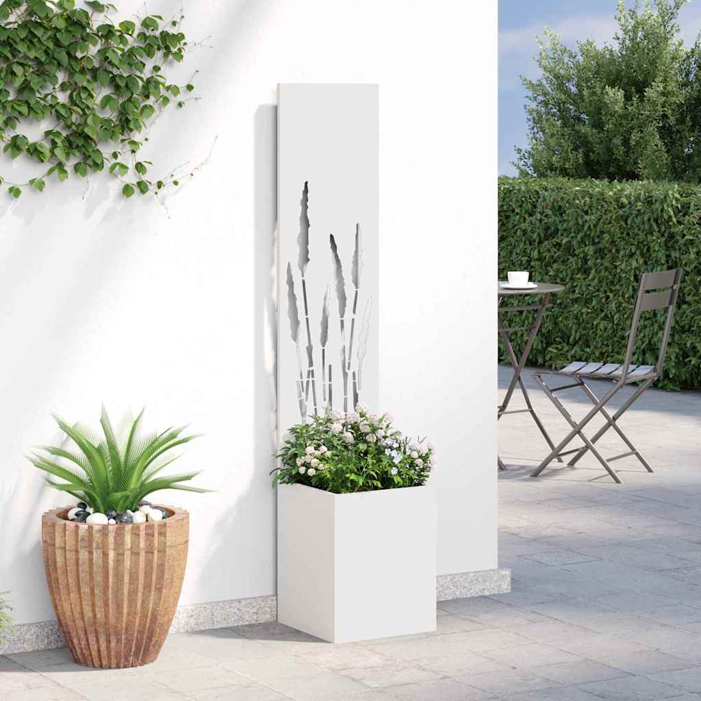 Garten Sichtschutz-Leinwand Weiß 32 x 150 cm