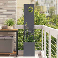 Garten Sichtschutz-Leinwand Anthrazit 32 x 150 cm