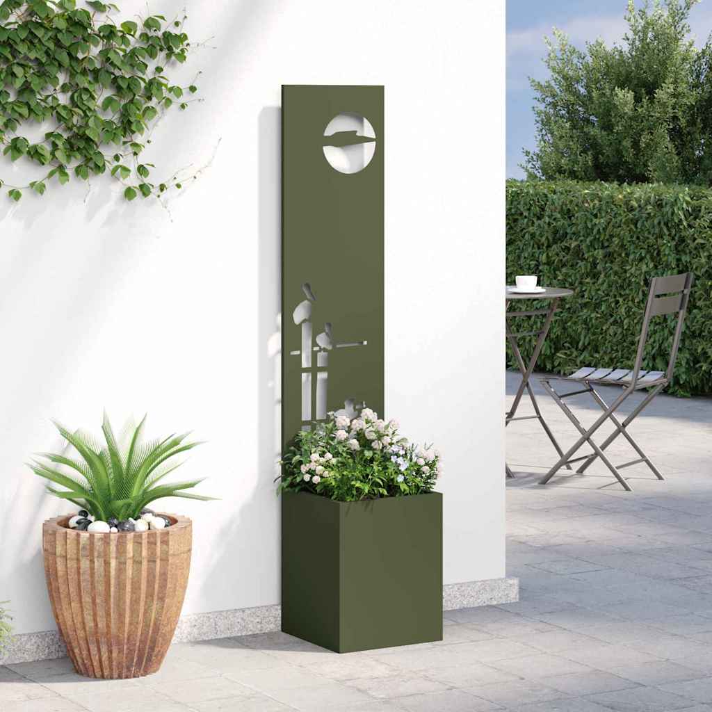 Garten Sichtschutz-Leinwand Olivgrün 32 x 150 cm