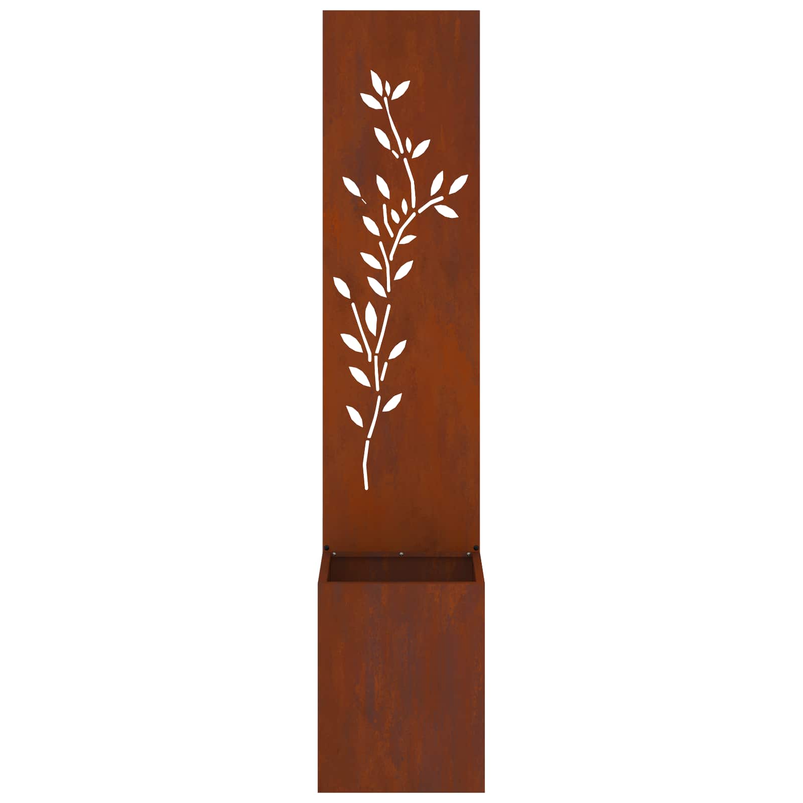 Garten Sichtschutz-Leinwand Floral Rostig 32 x 32 x 150 cm