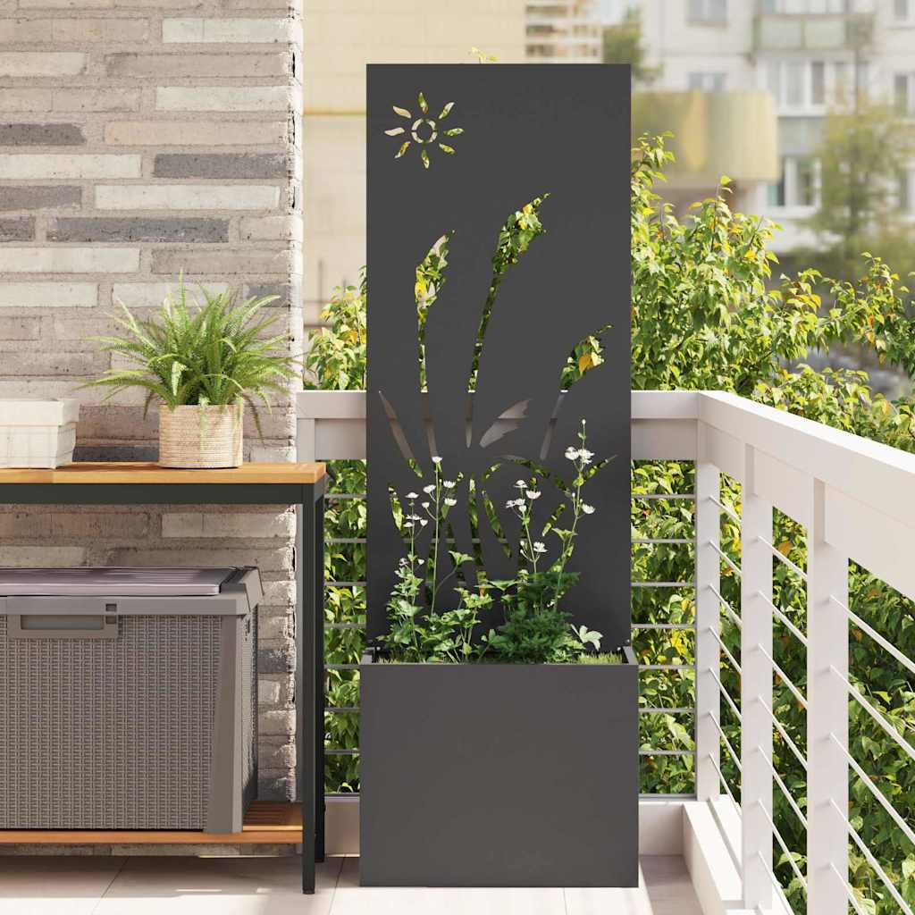 Garten Sichtschutz-Leinwand Schwarz 50 x 150 cm