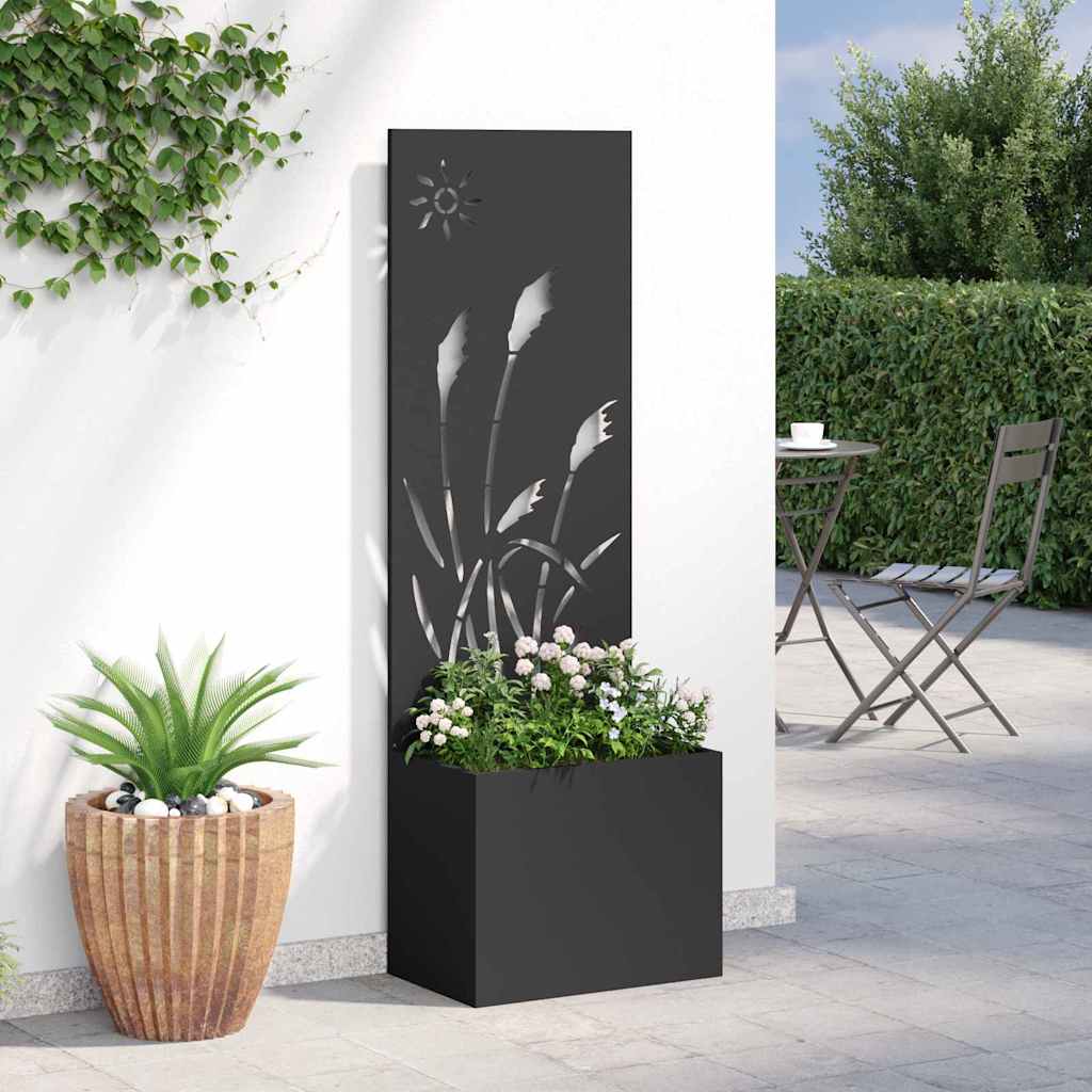 Garten Sichtschutz-Leinwand Schwarz 50 x 150 cm