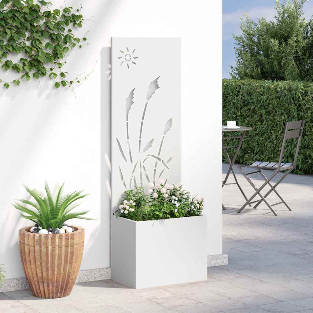Garten Sichtschutz-Leinwand Weiß 50 x 150 cm