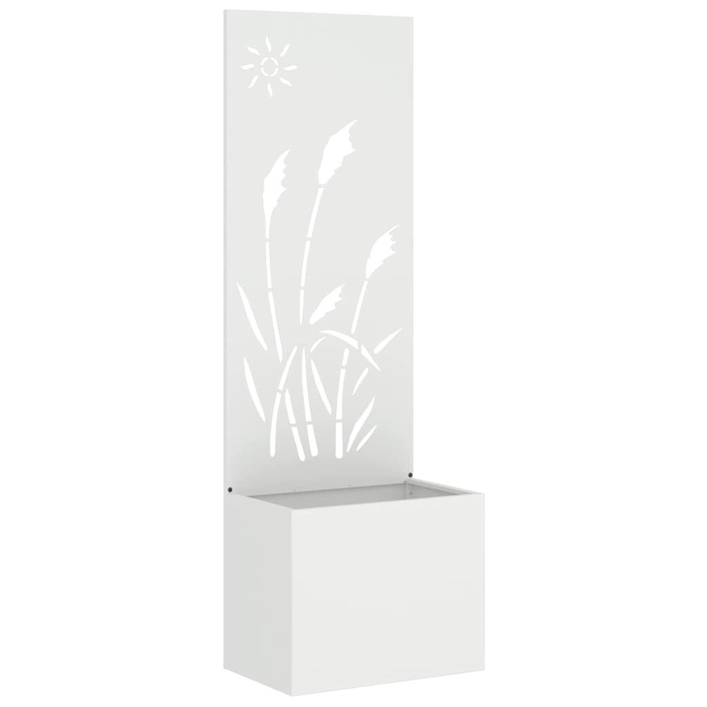 Garten Sichtschutz-Leinwand Weiß 50 x 150 cm