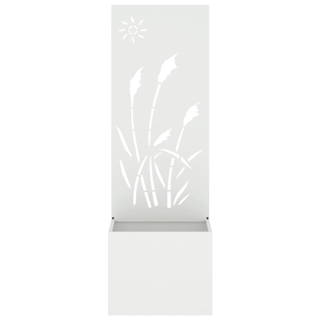 Garten Sichtschutz-Leinwand Weiß 50 x 150 cm