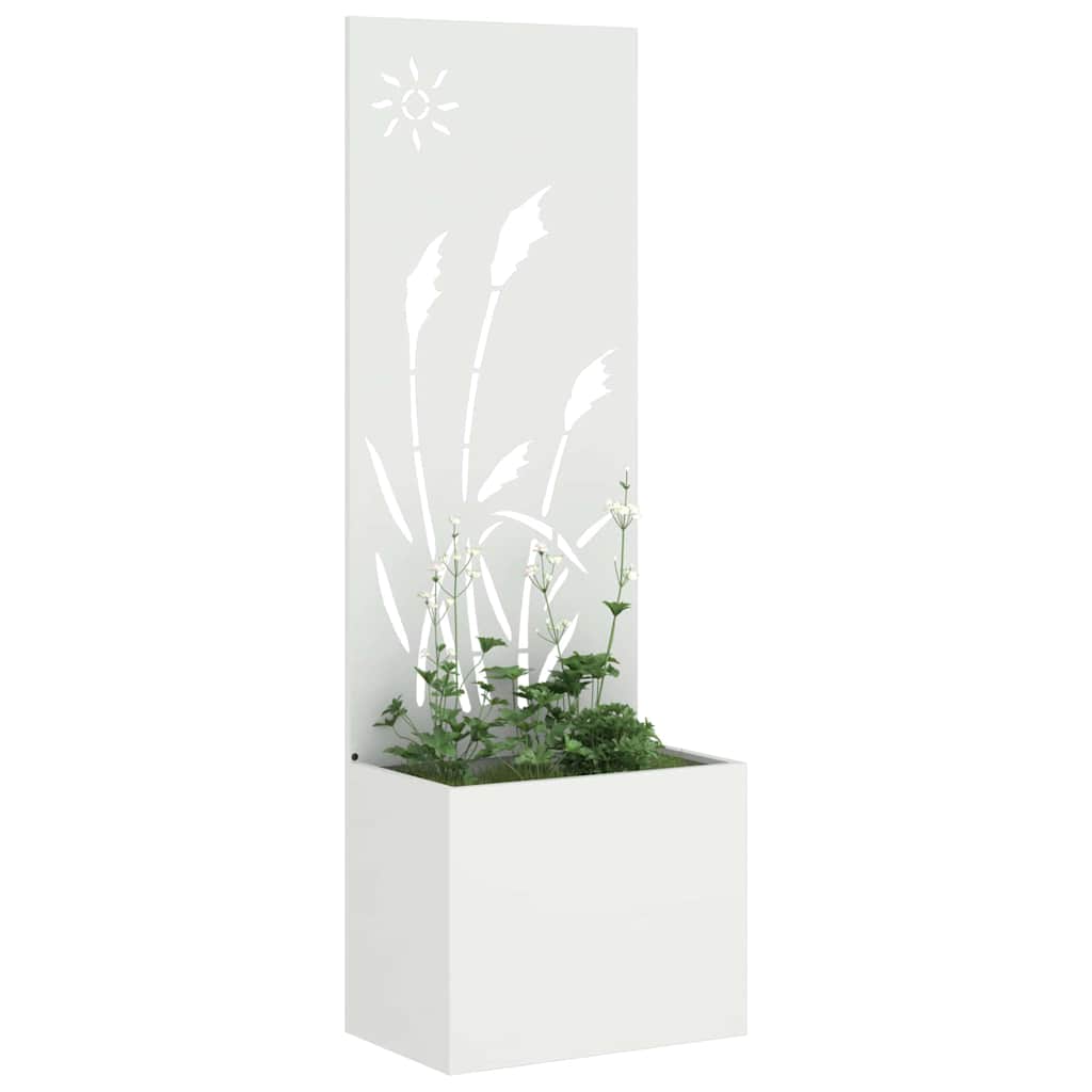 Garten Sichtschutz-Leinwand Weiß 50 x 150 cm