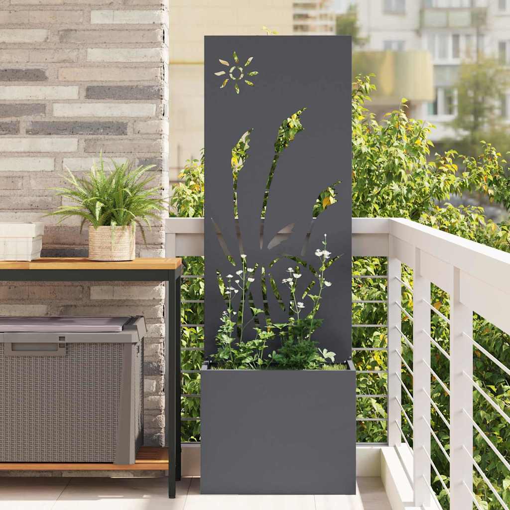 Garten Sichtschutz-Leinwand Anthrazit 50 x 140 cm