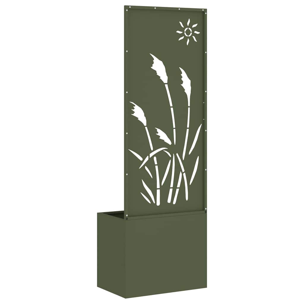 Garten Sichtschutz-Leinwand Olivgrün 50 x 140 cm